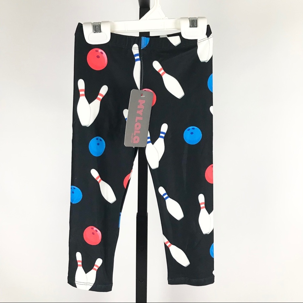 NWT Kid's Bowling Print Leggings Size 12 Months to 2T
